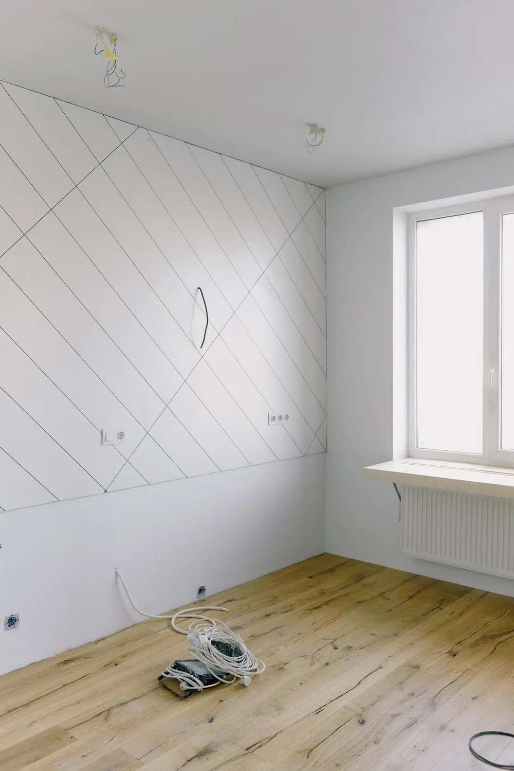 Empty room prepared for new tenants