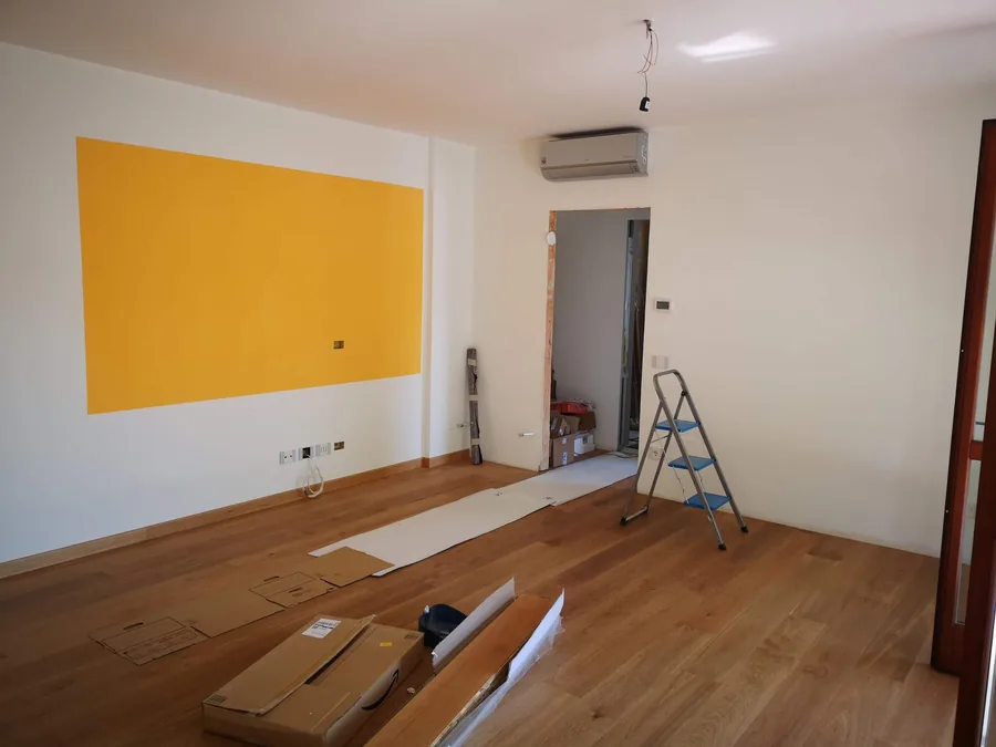 Empty flat being refurbished between tenancies